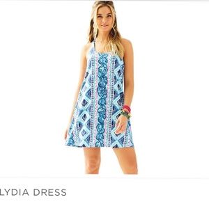 Lilly Pulitzer Lydia Dress, crochet/Macramé back L